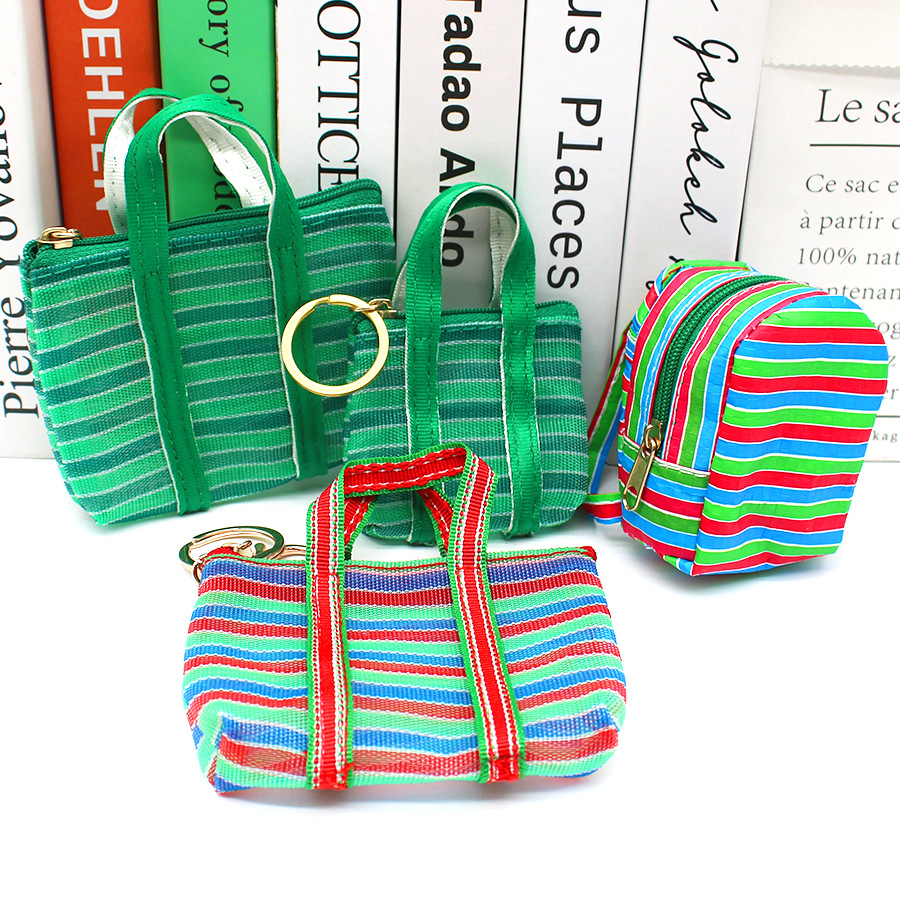 Mini Backpack Purse - 1Pc portachiavi borsa a rete da