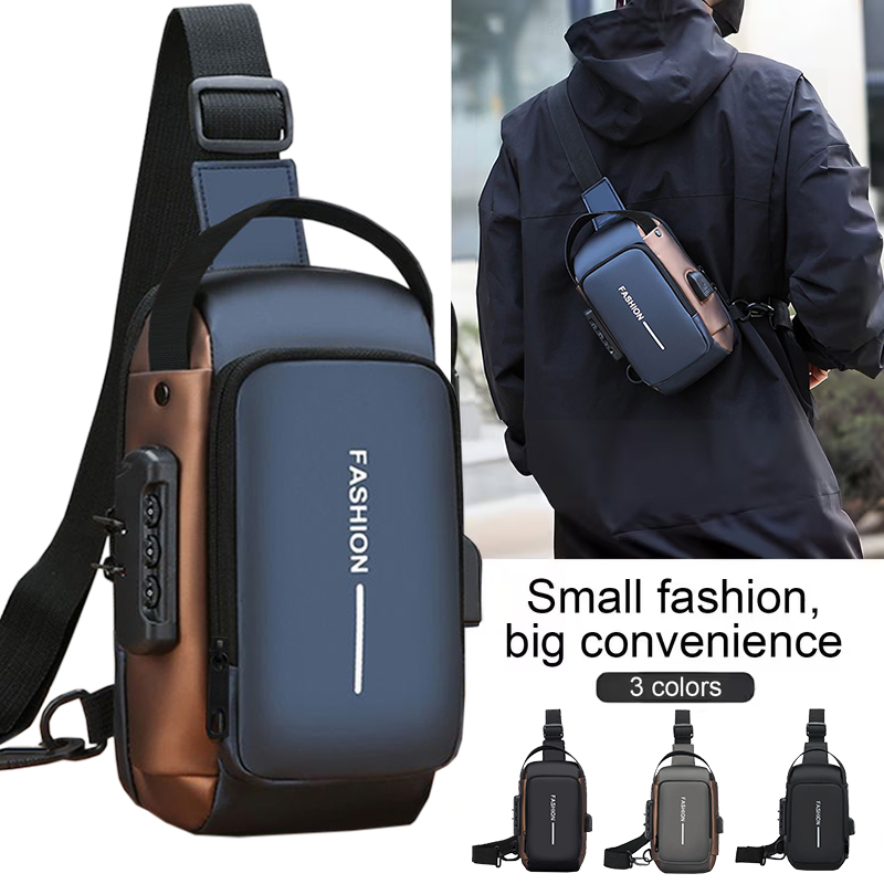 Hiking Backpack Waterproof - Borsa a Tracolla Casual Impermeabile Antifurto,