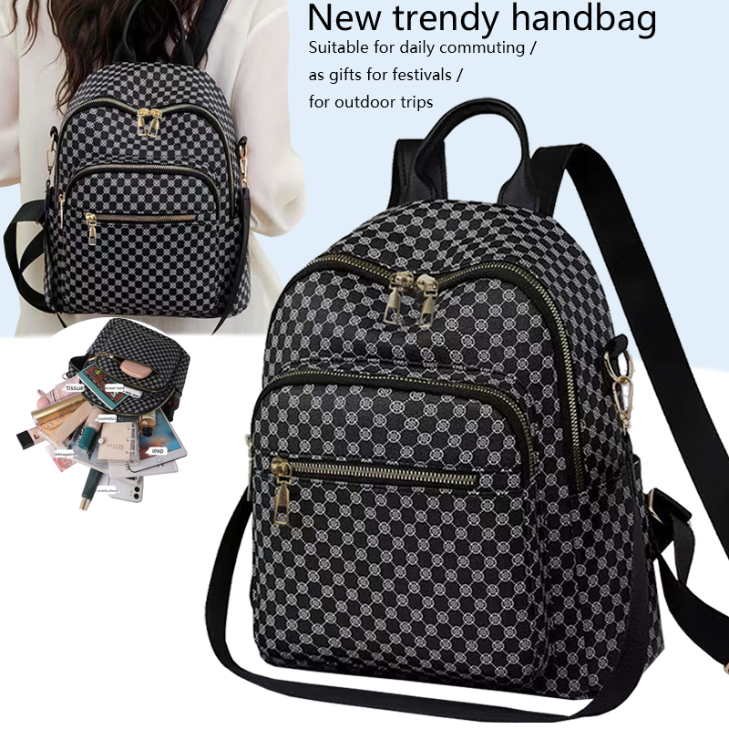 Fashion Backpack Women - Zaino Chic Vintage in PU con