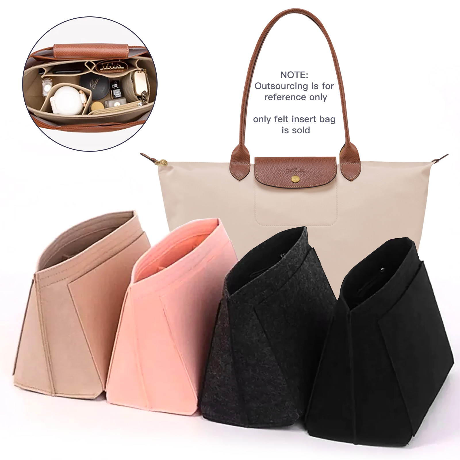 Backpack Insert Organizer - Borsa con inserto in feltro adatta
