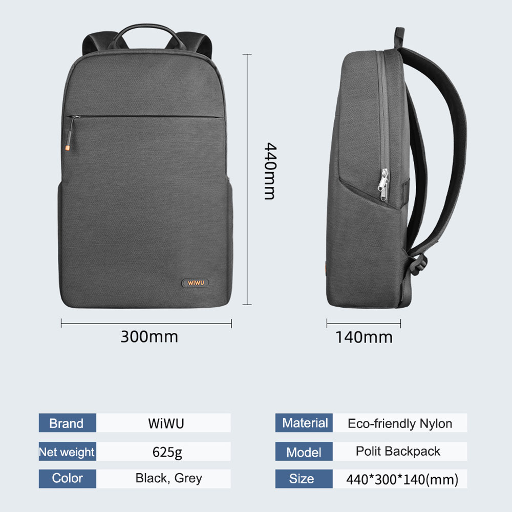 WIWU il più nuovo zaino per La - Laptop Backpack 15.6 recensione e prezzo