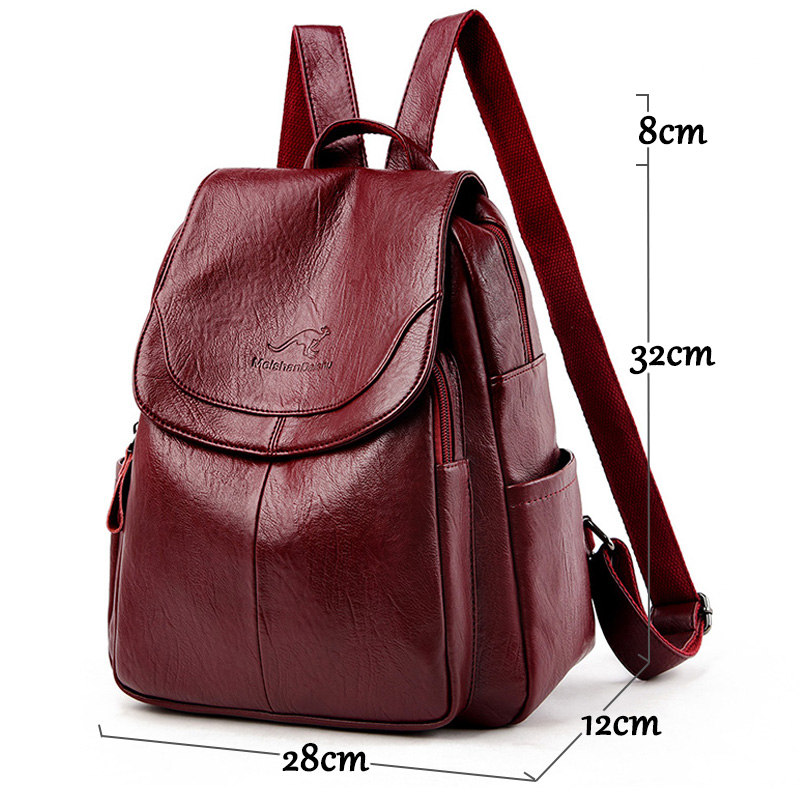Zaini in morbida pelle da donn - Leather Backpack Vintage recensione e prezzo