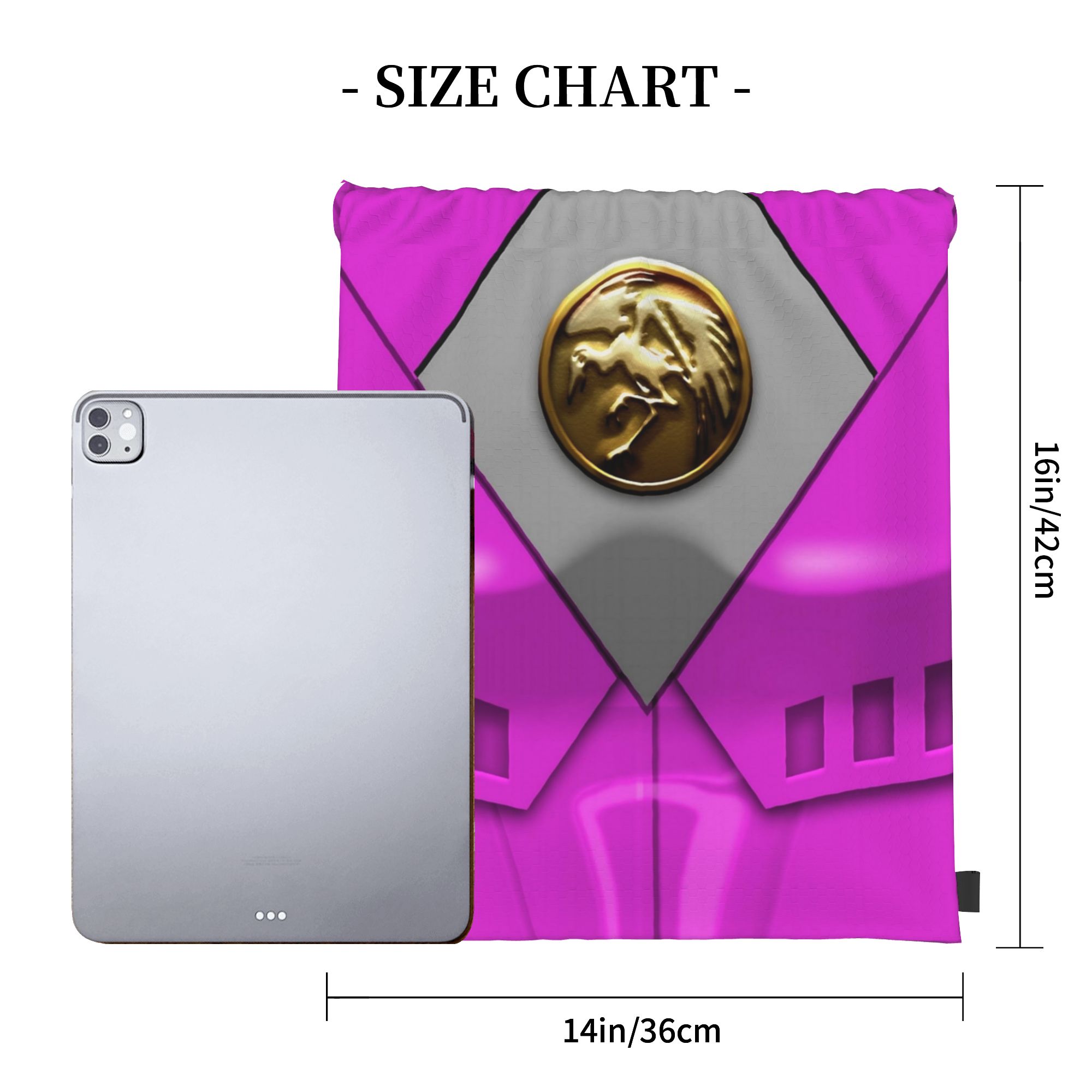 The Movie Pink Power R-Ranger  - Drawstring Gym Bag recensione e prezzo