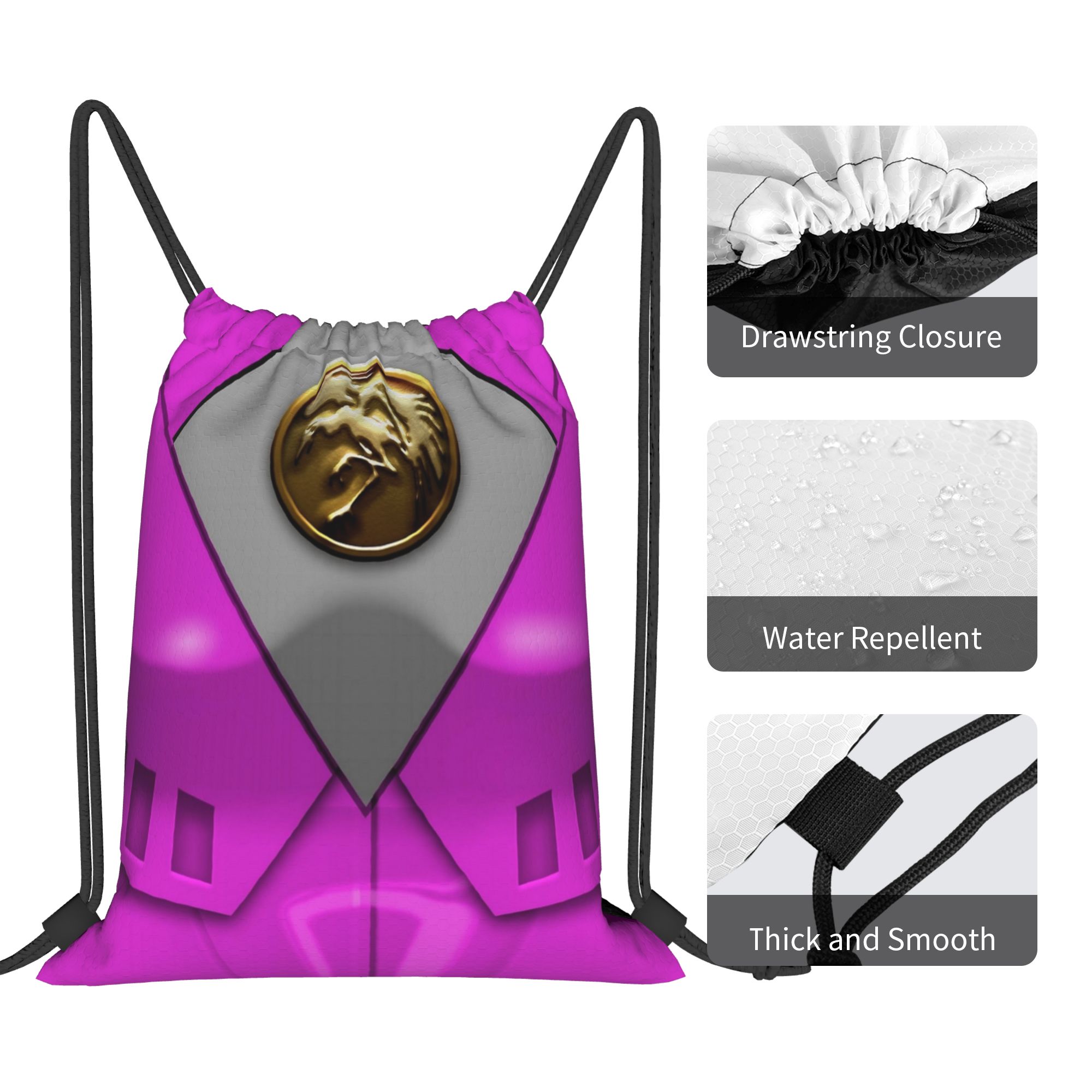 The Movie Pink Power R-Ranger  - Drawstring Gym Bag recensione e prezzo