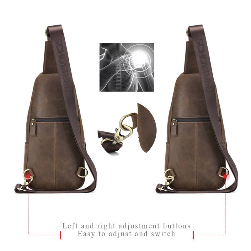 SCHLATUM Borsa da petto in ver - Leather Backpack Vintage recensione e prezzo
