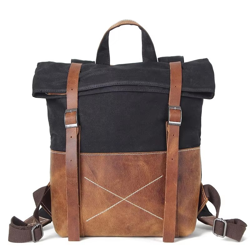 Zaino da uomo alla moda in tel - Leather Backpack Vintage recensione e prezzo