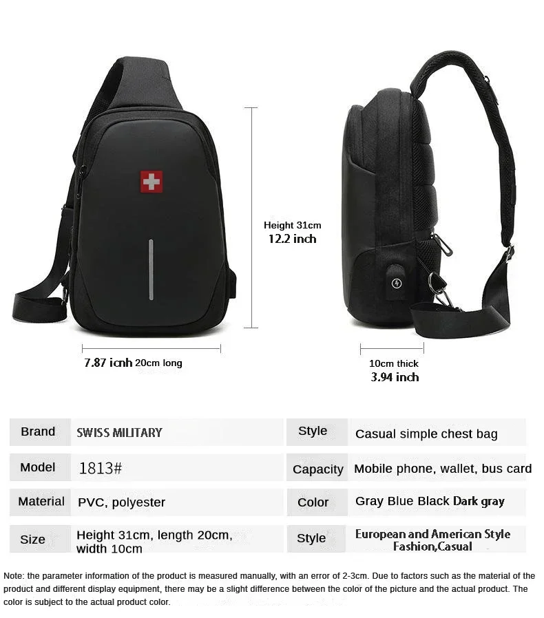 Borsa a tracolla moda uomo imp - Travel Backpack Anti Theft recensione e prezzo