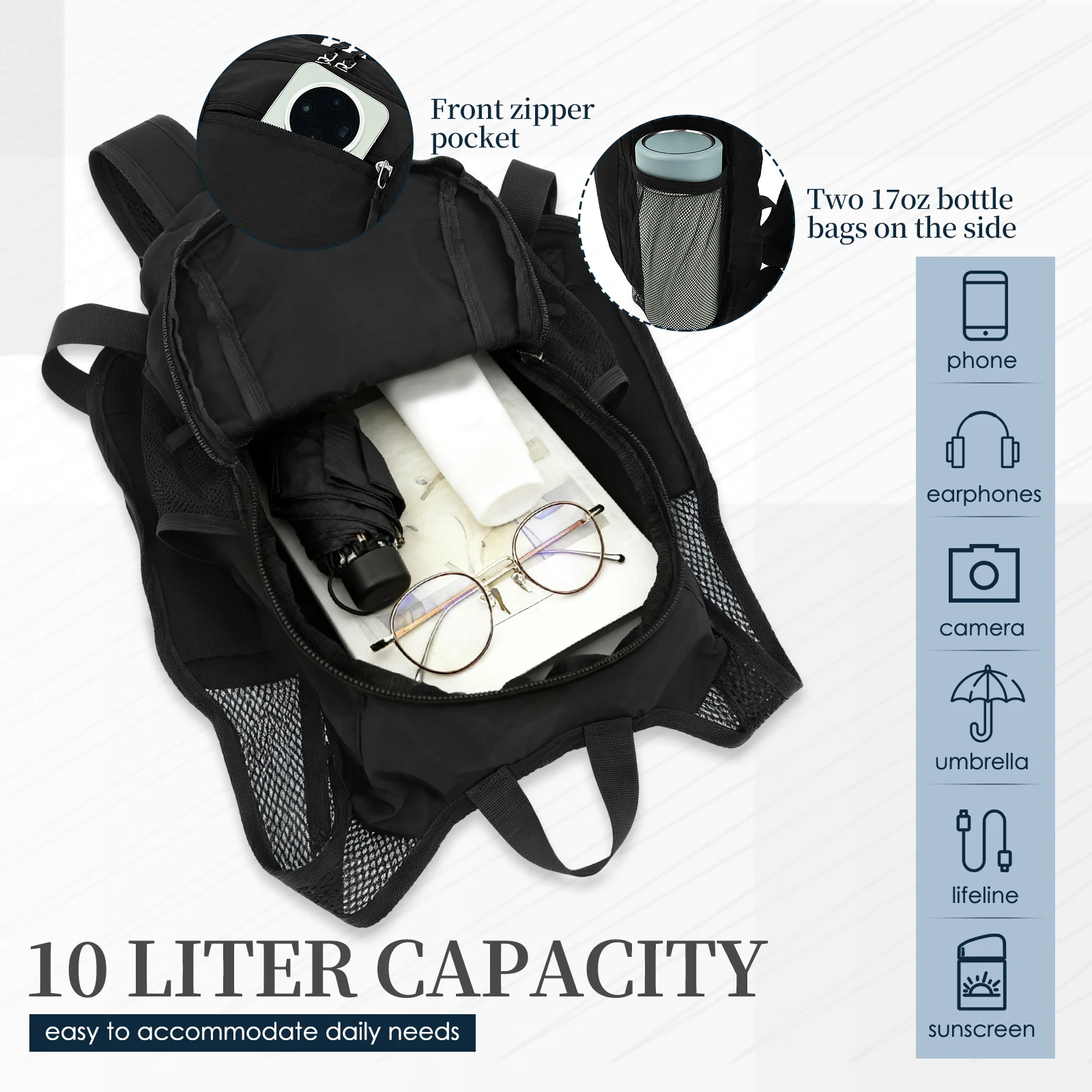 Zaino da trekking piccolo da 1 - Foldable Backpack Small recensione e prezzo