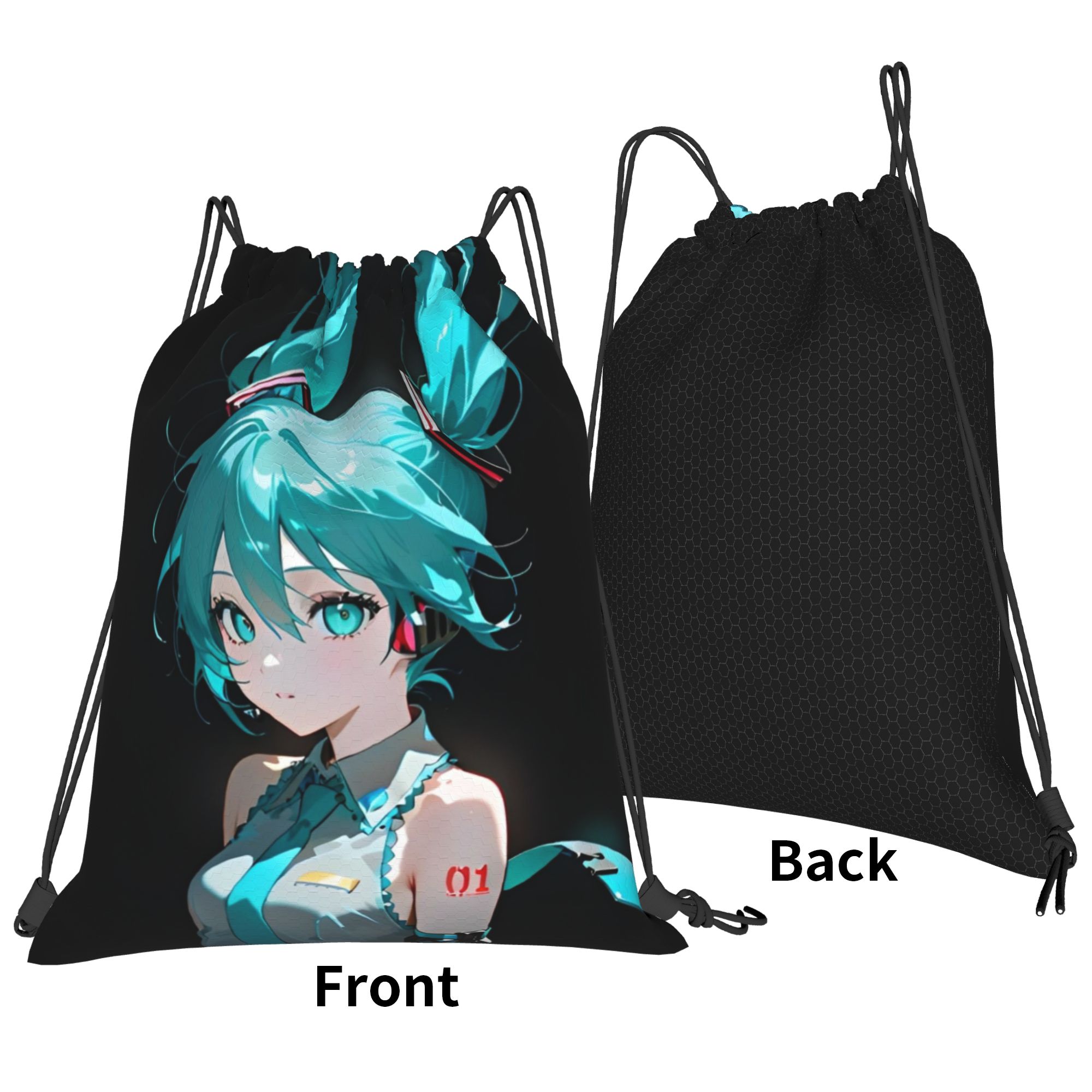 H-Hatsunes Mikus Bag Zaino con - Drawstring Gym Bag recensione e prezzo