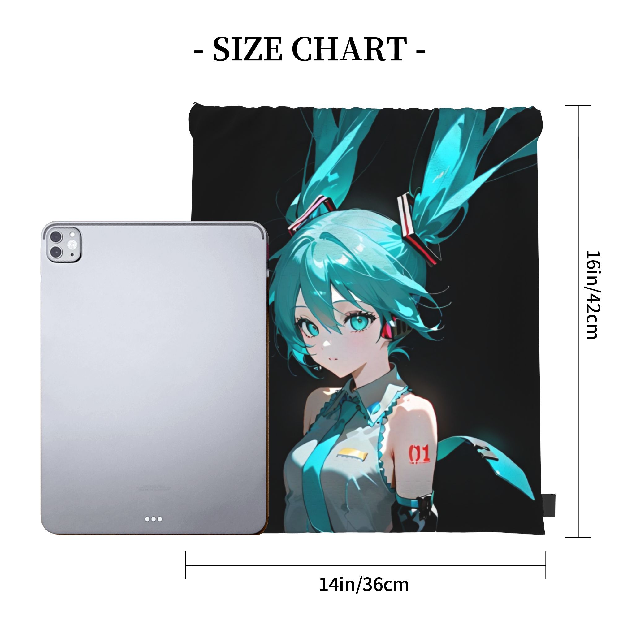 H-Hatsunes Mikus Bag Zaino con - Drawstring Gym Bag recensione e prezzo